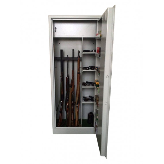 Kombinovaná skříň na pět zbraní V010 VARIANT, světle šedá