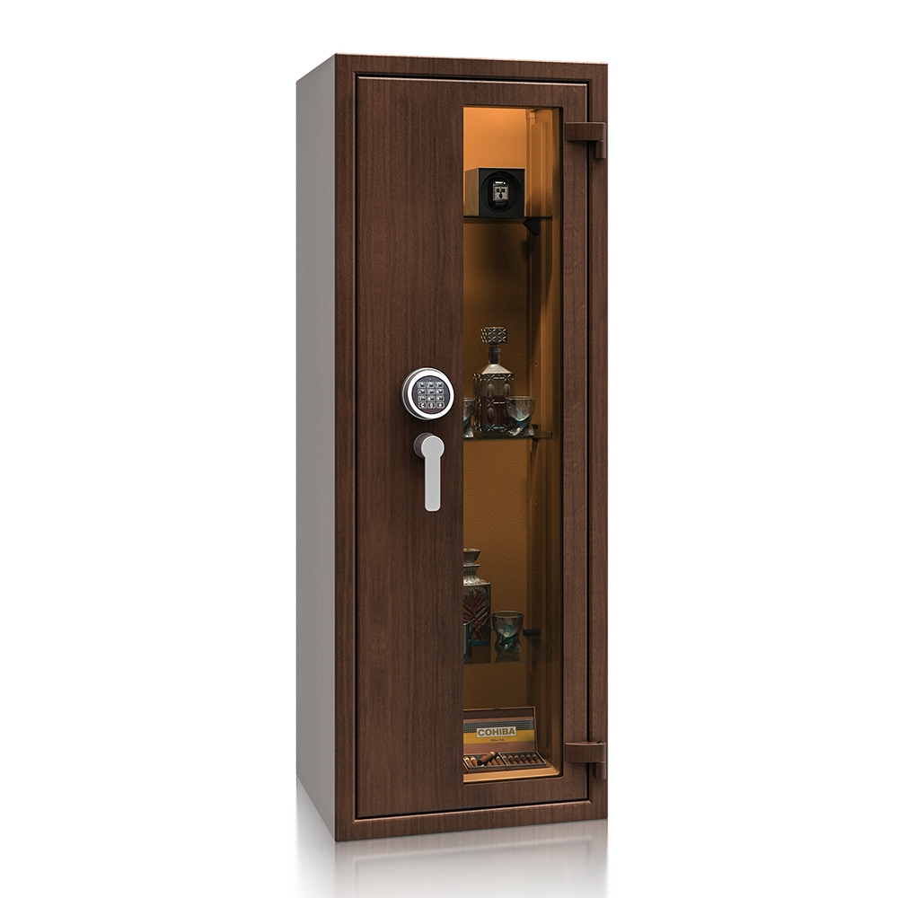 Prosklený trezor St. Gallen WF VITRINA 56412.02S EL, wood line