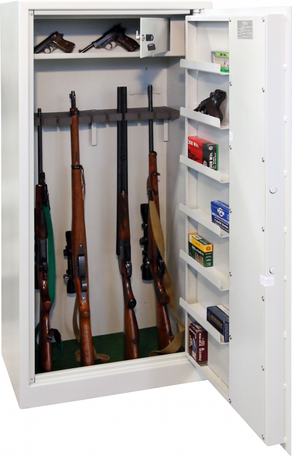 Skříň na deset zbraní V010, tmavě šedá