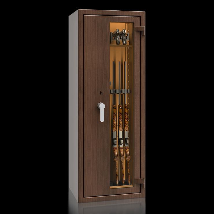 Prosklený trezor St. Gallen WF VITRINA KOMBI 56410.51S KL, wood line